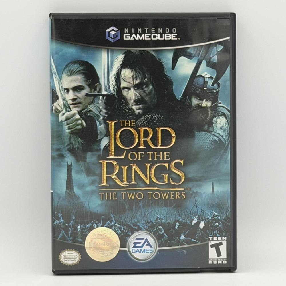 Vintage Lord Of The Rings Two Towers Nintendo GameCube Complete CIB EA 2002